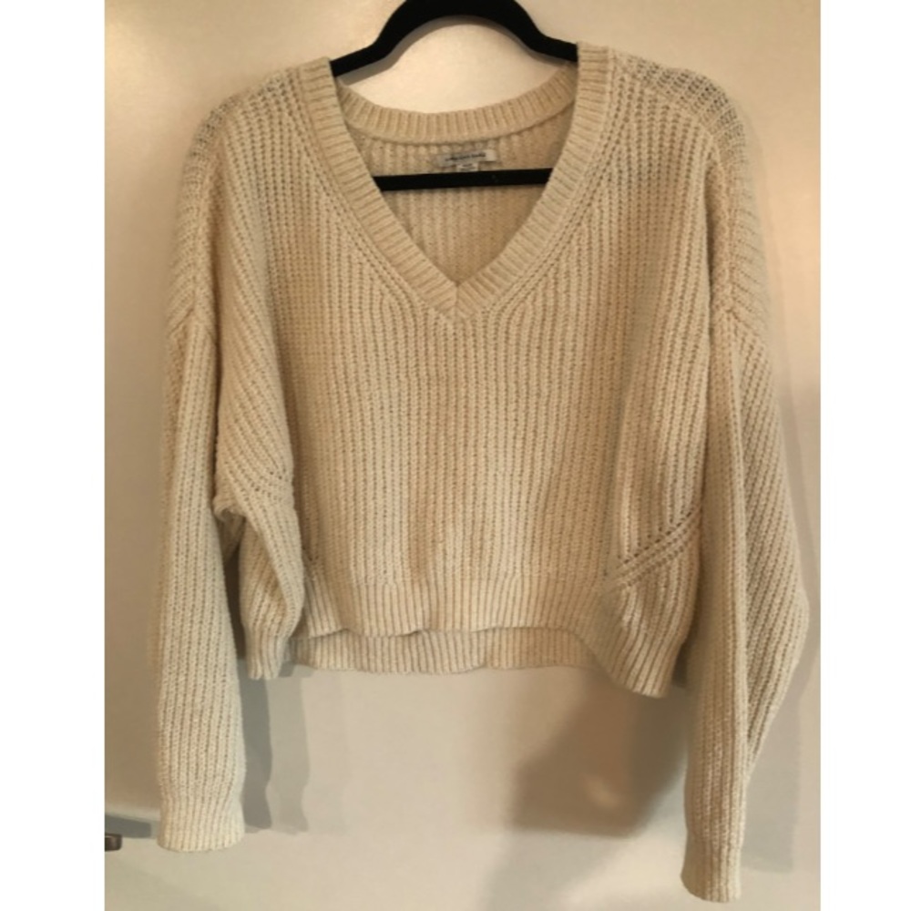 American Eagle - Cropped Chenille Sweater
